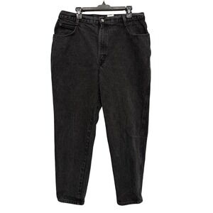 Vintage Gitano Jeanswear Women's Black Wash Denim Pants Size 10 Straight Leg
